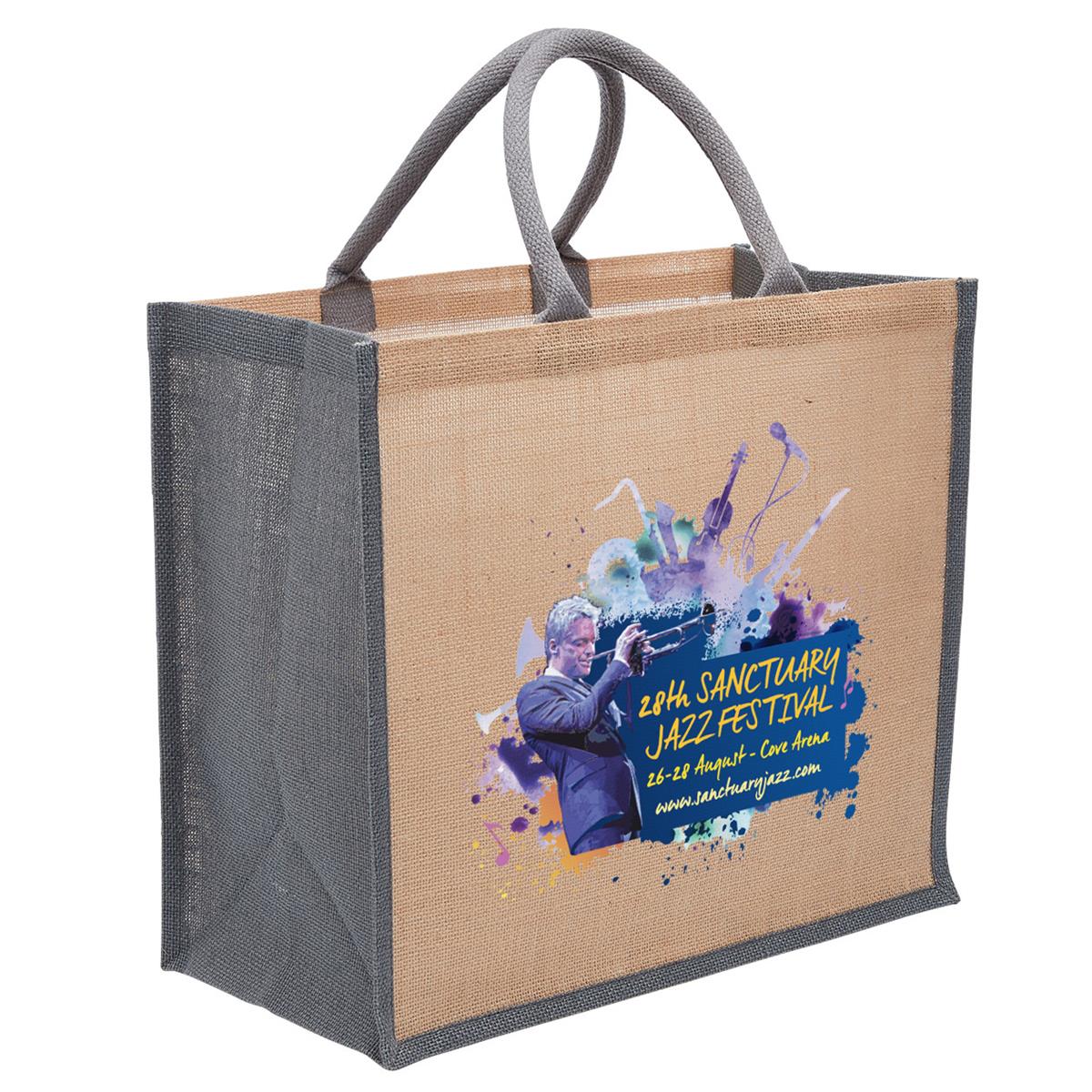 Eco Jute Tote with wide gusset — image 4
