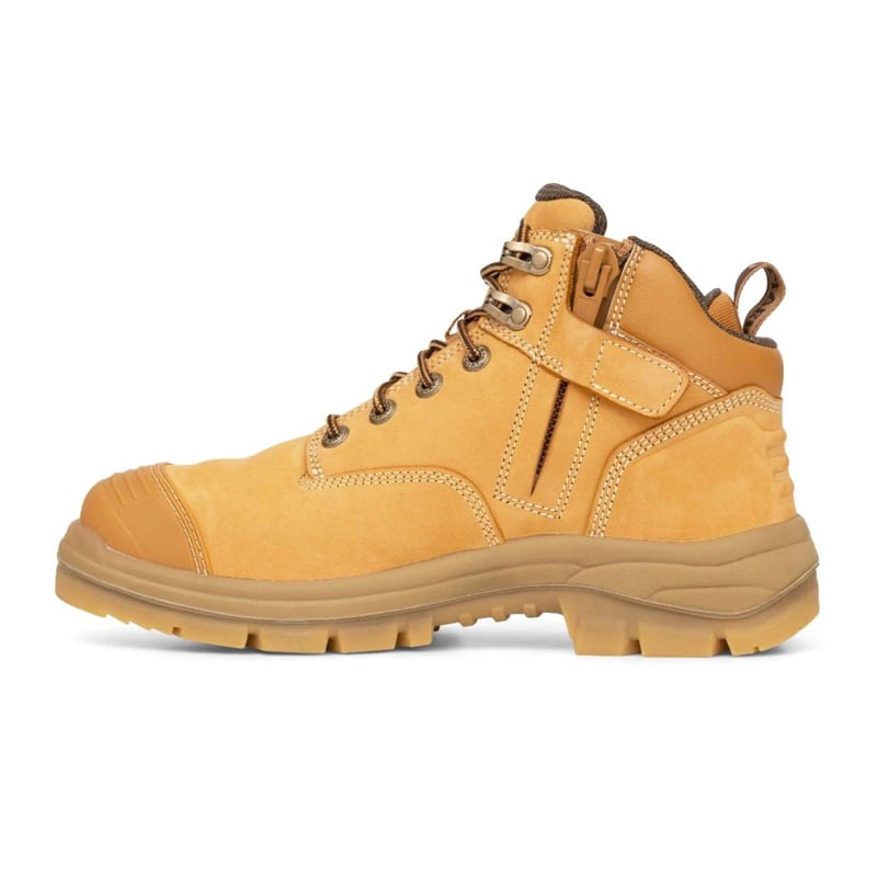 55330Z OLIVER 130mm LACE UP ZIP SIDED HIKER BOOTS WATER RESISTANT LEATHER COOLSTEP LINING