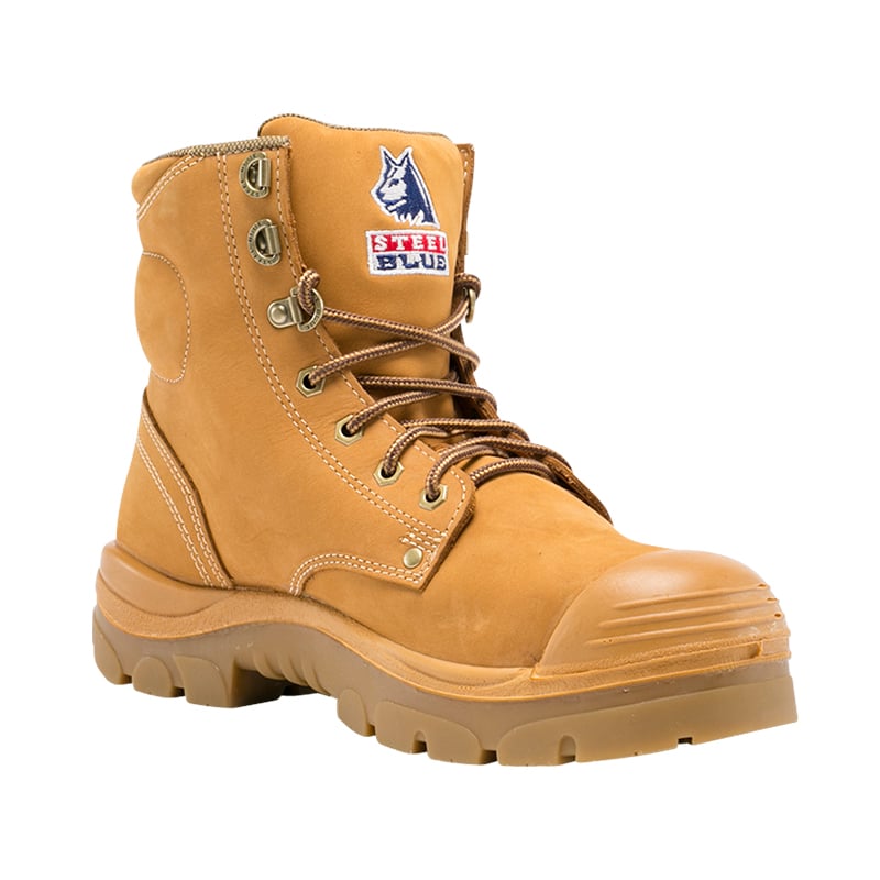 342102 STEEL BLUE ARGYLE LACE UP BOOT WITH NITRILE BUMP CAP