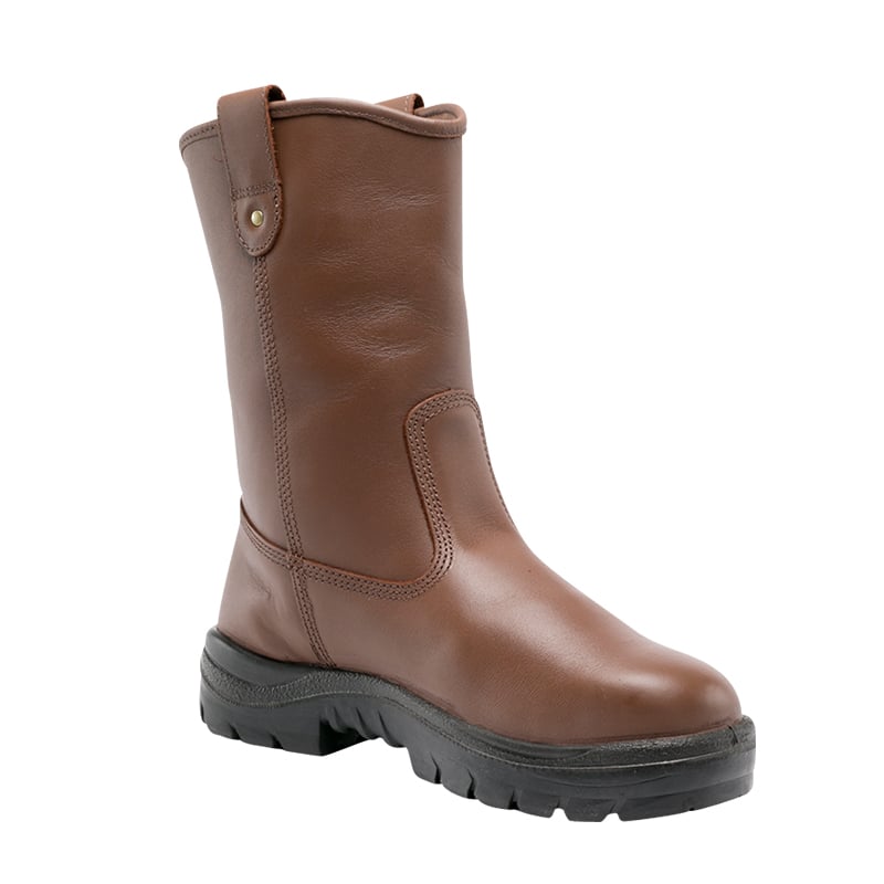 322315 STEEL BLUE HEELER PULL ON BOOT NITRILE OUTSOLE ANTI STATIC CHEMICAL & HEAT RESISTANT