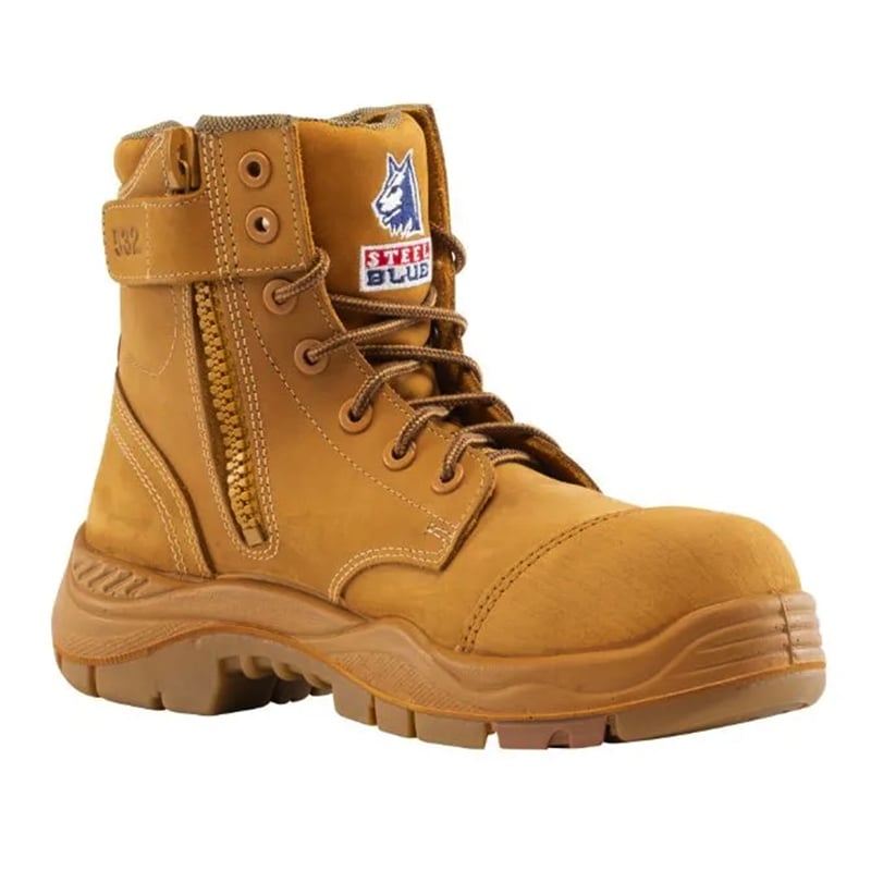 317532 STEEL BLUE ARGYLE ZIP SIDE AIRPORT FRIENDLY BOOT
