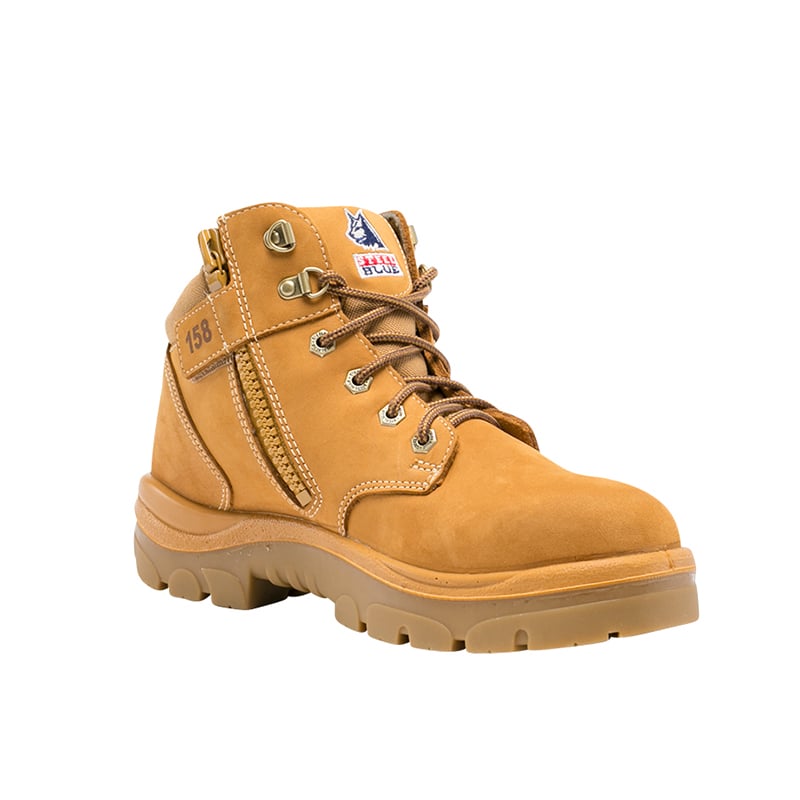 312158 STEEL BLUE PARKES LOW CUT ZIP SIDE BOOT