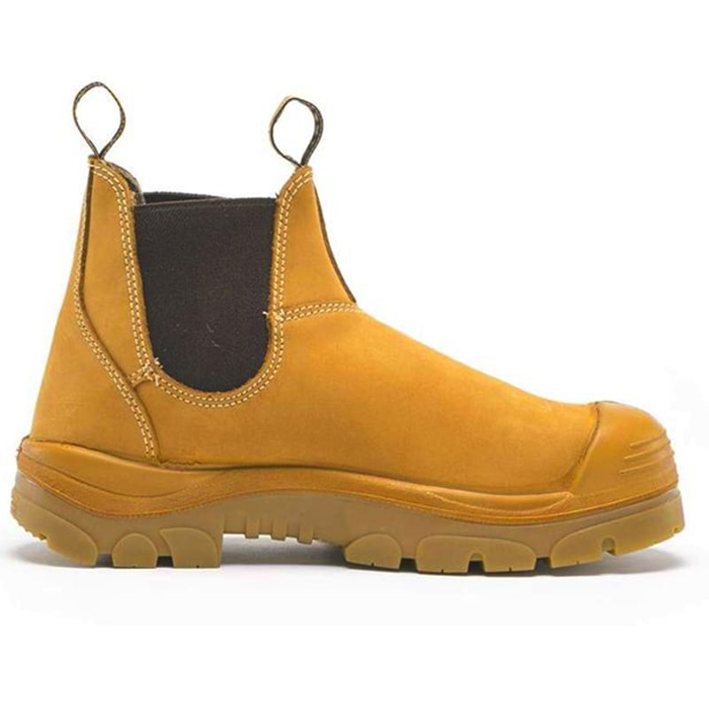 332101 STEEL BLUE HOBART ELASTIC SIDE BOOT + BUMP CAP
