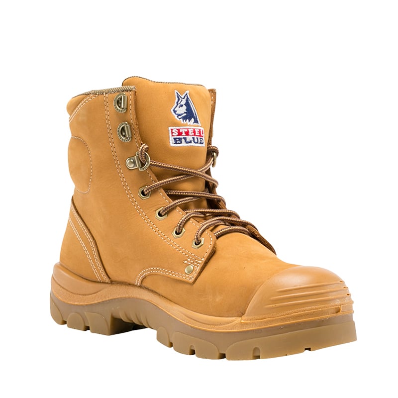 332102 STEEL BLUE ARGYLE LACE UP BOOT + BUMP CAP