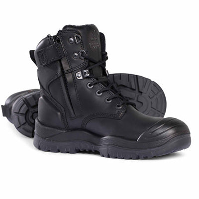 561020 MONGREL HIGH ANKLE ZIP SIDE BOOT WITH SCUFF CAP