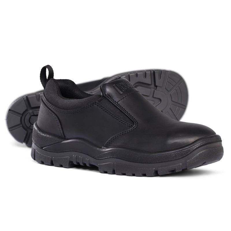 315085 MONGREL LEATHER SLIP ON SHOE ELASTIC GUSSET TPU OUTSOLE SLIP RESISTANT