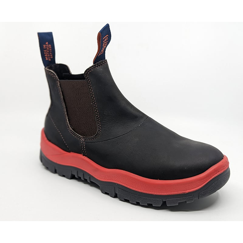 240030-RED MONGREL PREMIUM ELASTIC SIDED PULL ON BOOT RED SOLE