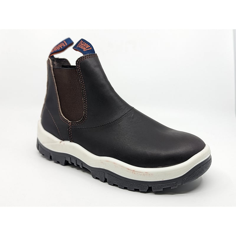 240030-WHITE MONGREL ELASTIC SIDED PULL ON BOOT WHITE SOLE