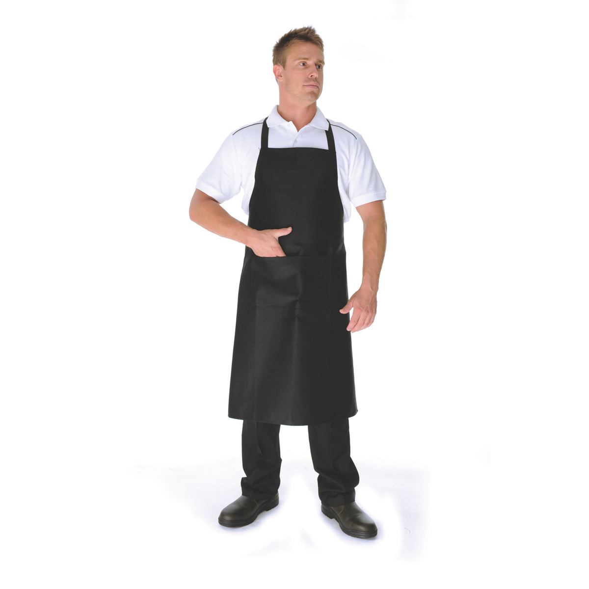 P/C Full Bib Apron No Pocket — DNC Workwear colour image