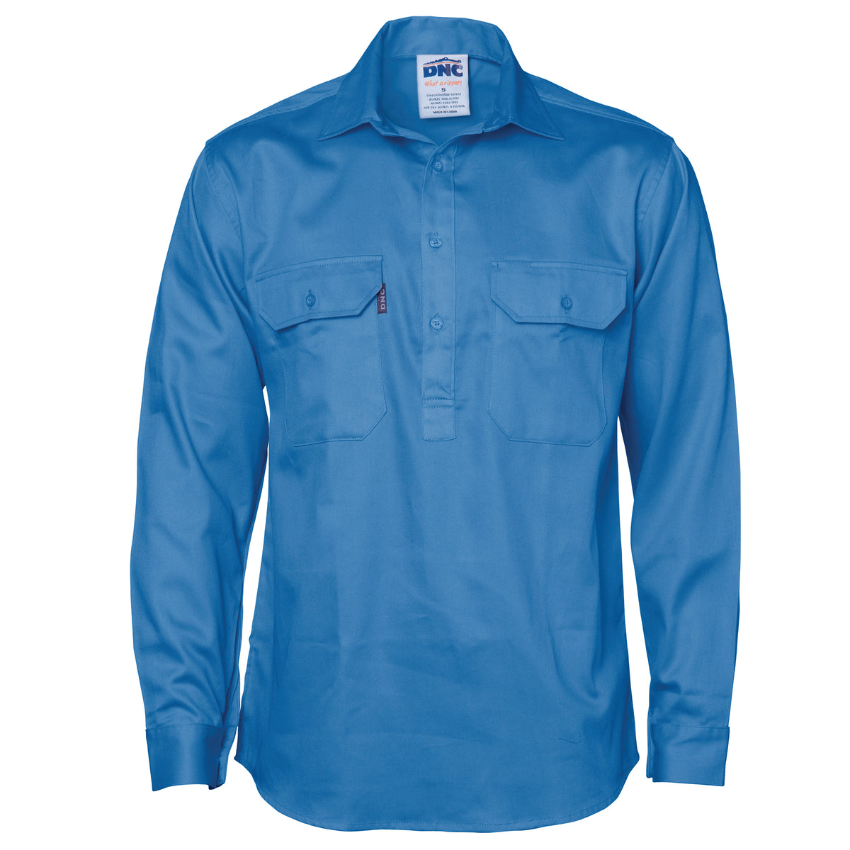 Close Front Cotton Drill Shirt - Long Sleeve — DNC Workwear colour image