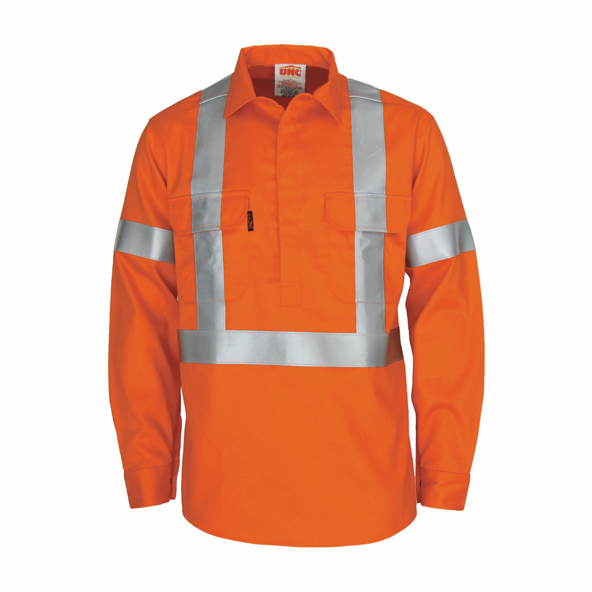 Patron Saint® Flame Retardant ARC Rated Closed Front Shirt with "X" Back LOXY F/R Tape - L/S — DNC Workwear colour image