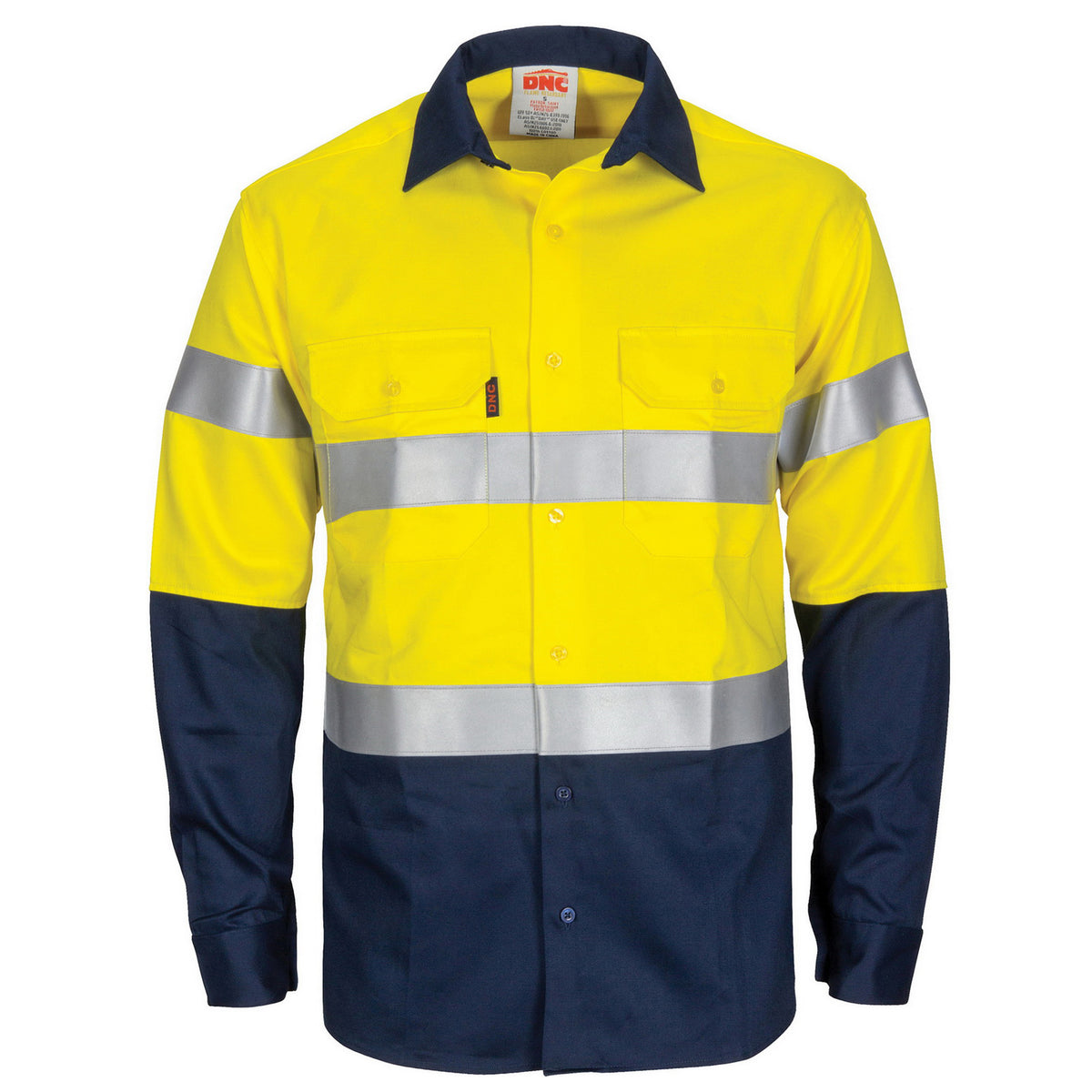 Patron Saint® Flame Retardant Two Tone Cotton Shirt with 3M F/R Tape - L/S — DNC Workwear colour image