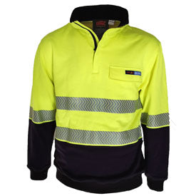 Inherent FR PPE2 1/2 Zip Segmented Tape Two Tone Jumper — DNC Workwear colour image