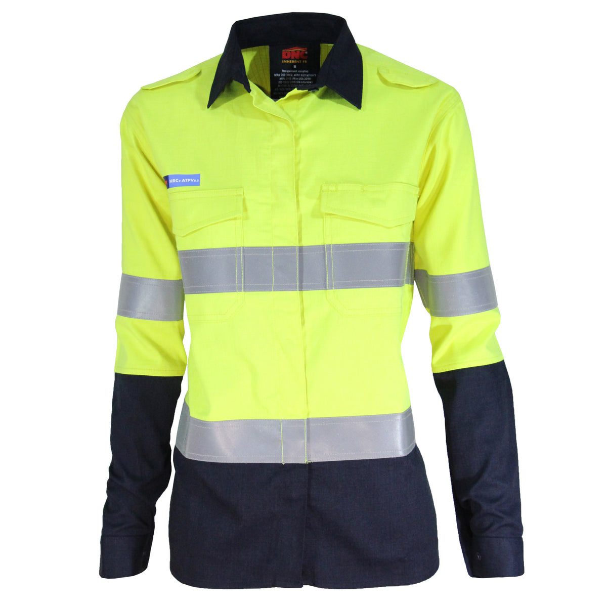 Ladies Inherent FR PPE2 Two Tone D/N Shirt — DNC Workwear colour image