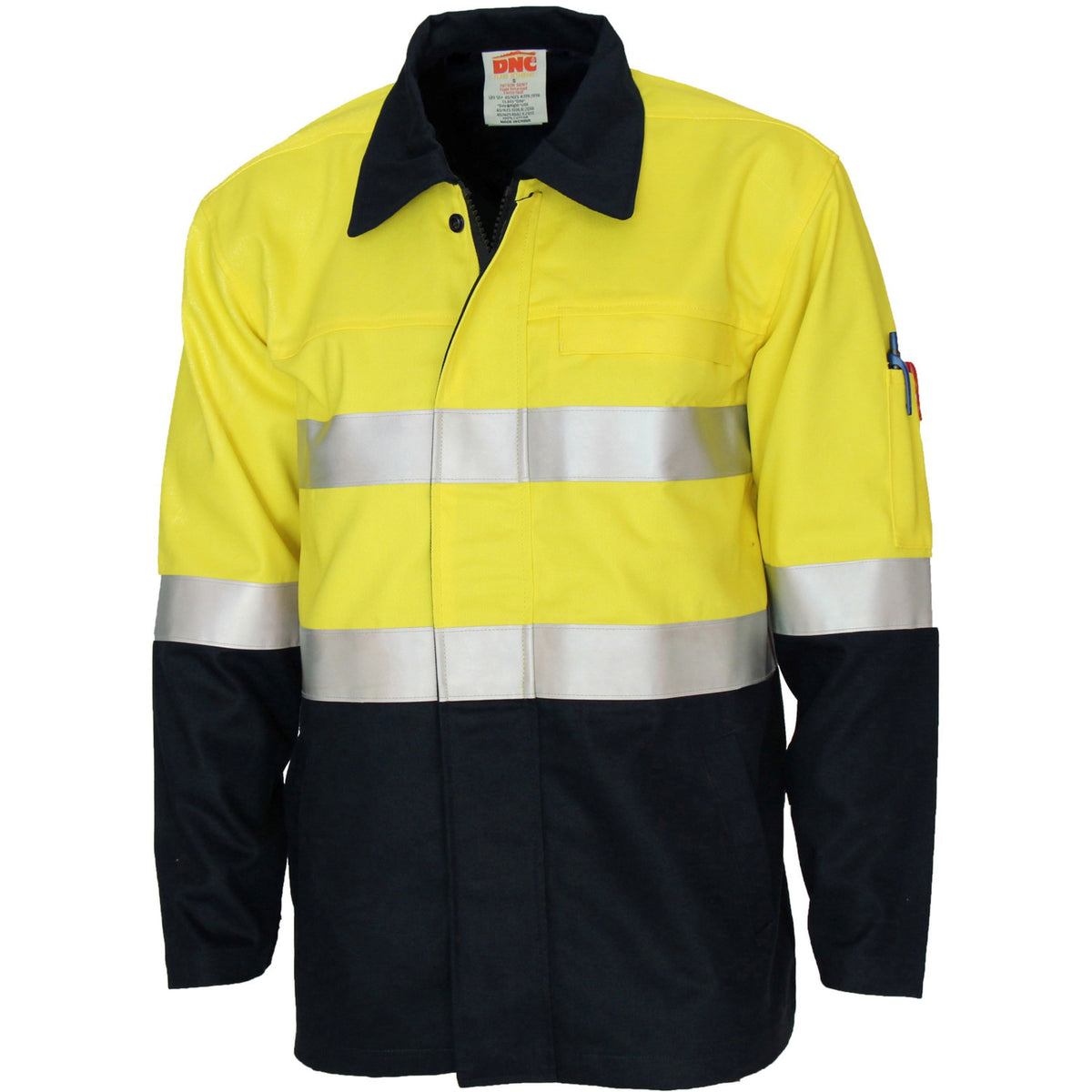 Patron Saint® Flame Retardant Two Tone Drill ARC Rated Welder's Jacket with LOXY F/R Tape — DNC Workwear colour image