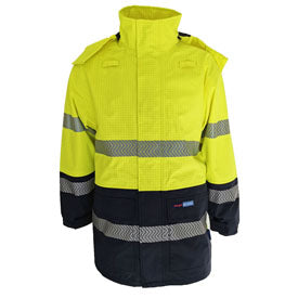 HiVis FR & HRC2 D/N Rain Jacket — DNC Workwear colour image