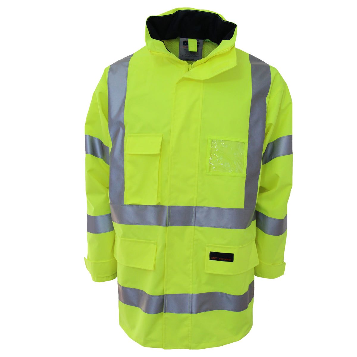 HiVis Breathable Rain Jacket Bio-Motion CSR R/Tape — DNC Workwear colour image