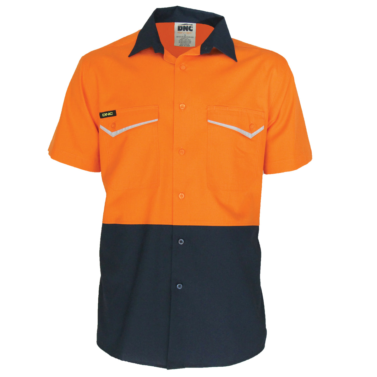Two-Tone RipStop Cotton Cool Shirt, S/S — DNC Workwear colour image