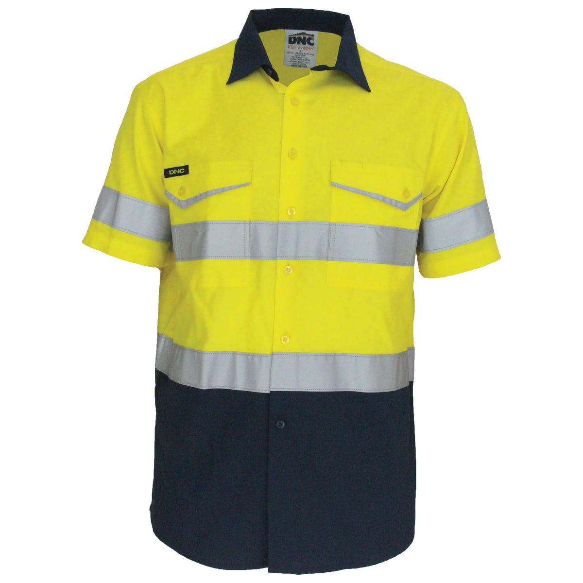 Two-Tone RipStop Cotton Shirt with CSR Reflective Tape. S/S — DNC Workwear colour image