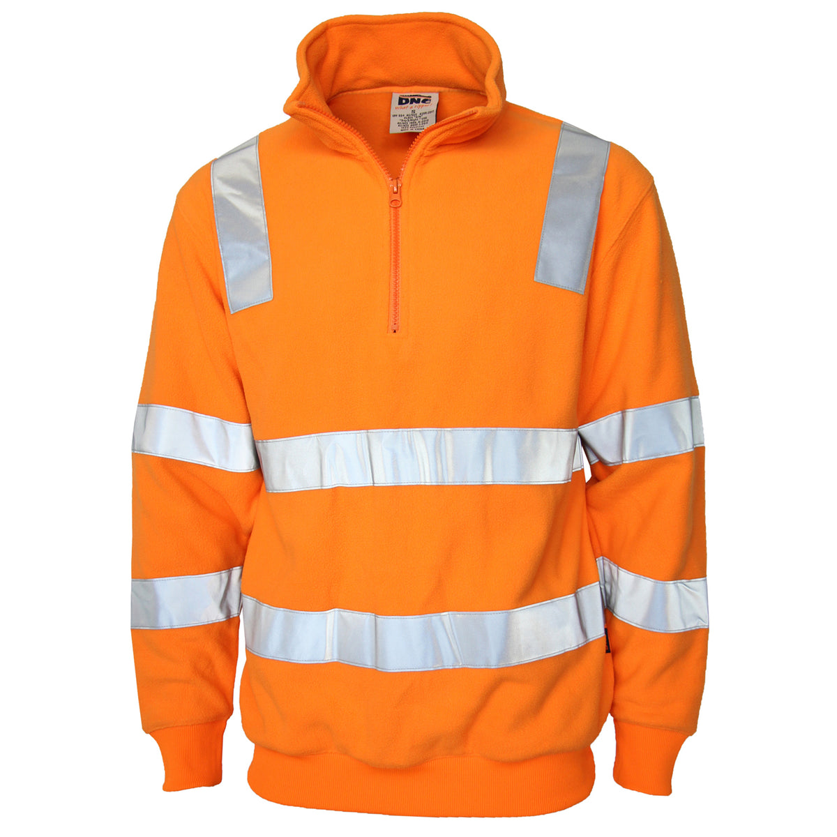 HiVis VIC Rail 1/2 Zip Polar Fleece — DNC Workwear colour image