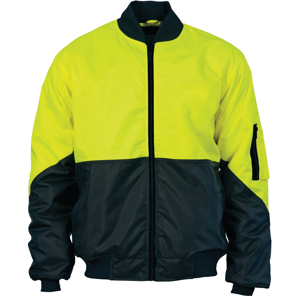 HiVis Two Tone Day Bomber Jacket — DNC Workwear colour image