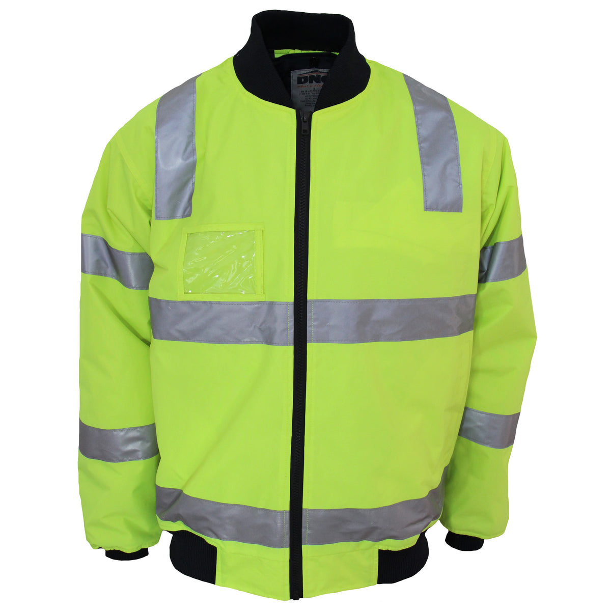 HiVis "Hoop" Pattern Flying Jacket Bio-Motion CSR R/Tape — DNC Workwear colour image