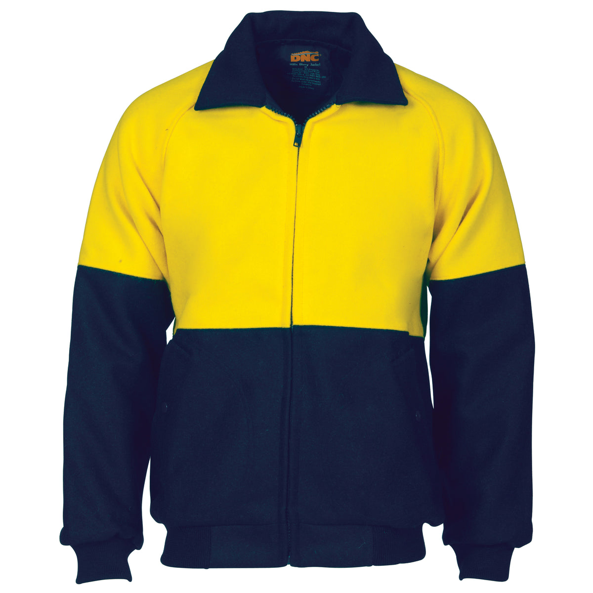 HiVis Two Tone Bluey bomber jacket — DNC Workwear colour image