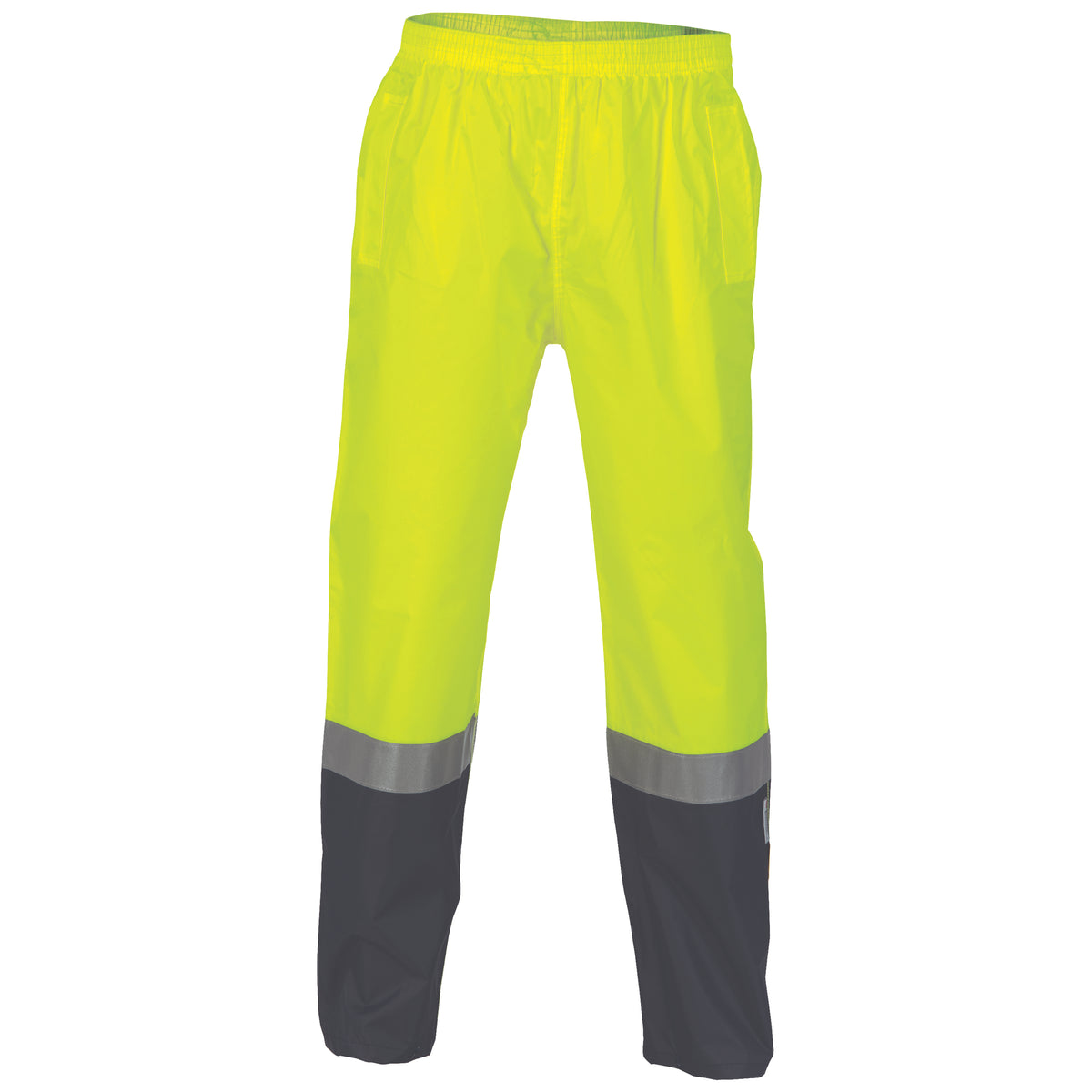 HiVis Two Tone Lightweight Rain Pants with CSR R/Tape — DNC Workwear colour image