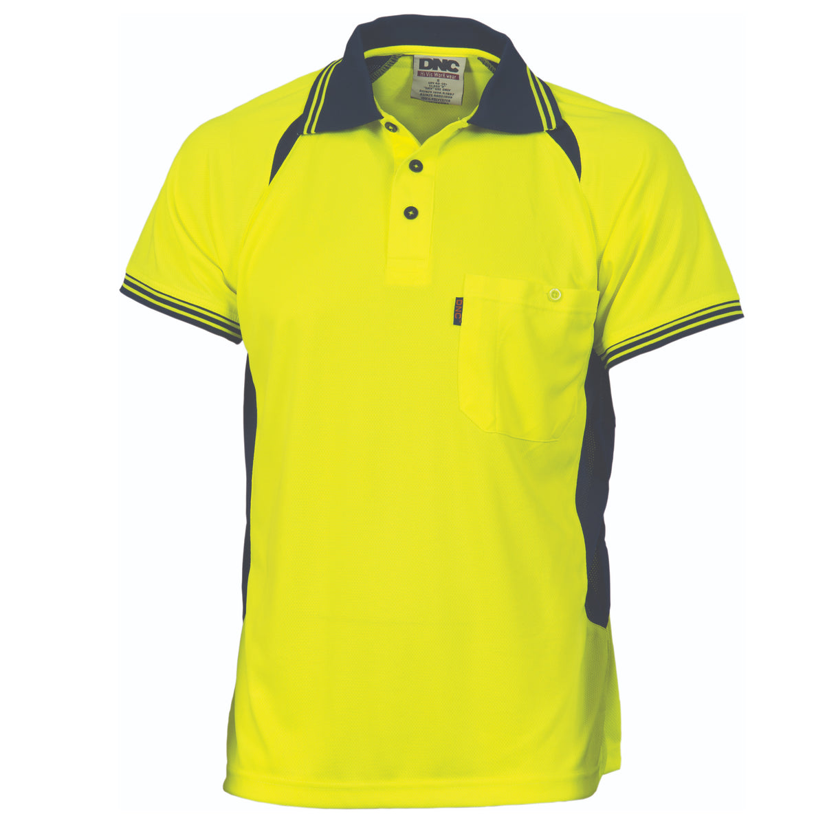 Cool-Breeze Contrast Mesh Polo - short sleeve — DNC Workwear colour image