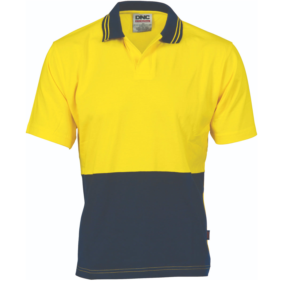 HiVis Cool-Breeze Cotton Jersey Food Industry Polo - Short Sleeve — DNC Workwear colour image