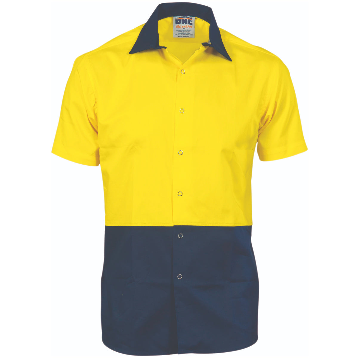 HiVis Cool Breeze Food Industry Cotton Shirt - Short Sleeve — DNC Workwear colour image