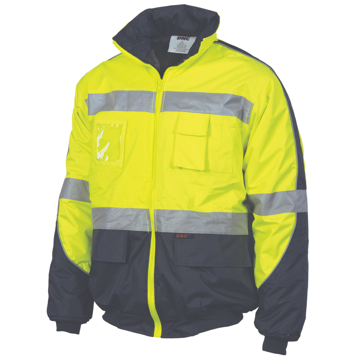 HiVis D/N Contrast Bomber Jacket — DNC Workwear colour image