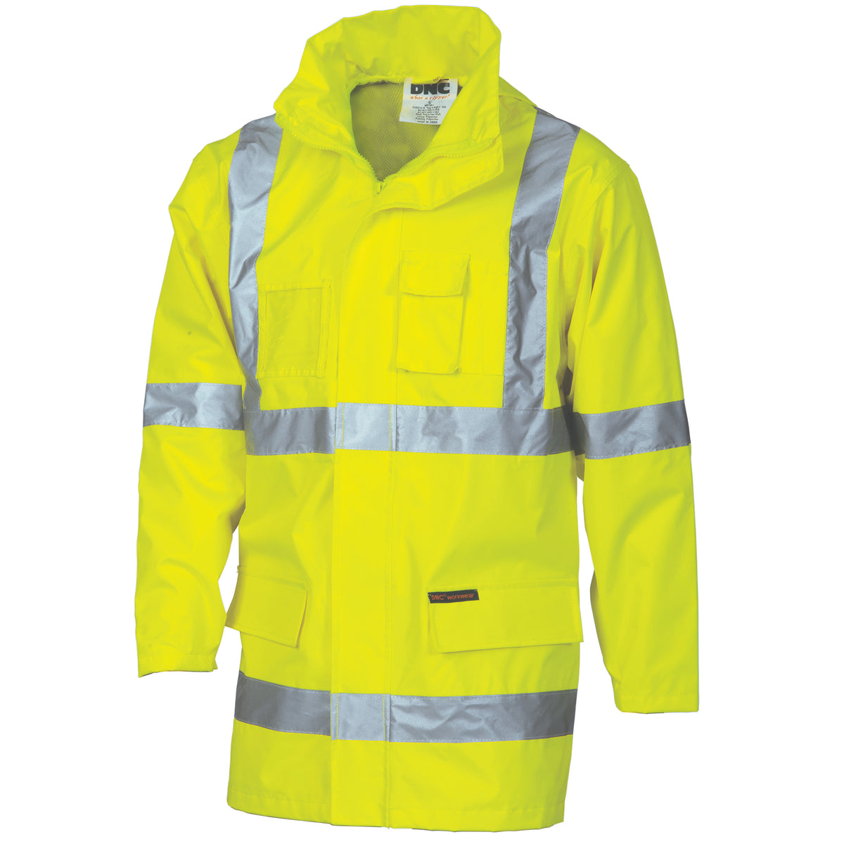 HiVis "X" Back D/N “2 in 1” Rain Jacket — DNC Workwear colour image