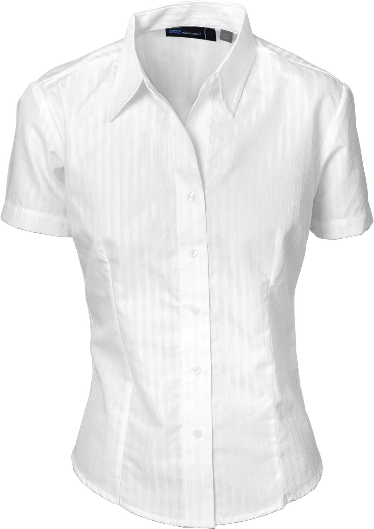 Ladies Tonal Stripe Shirts - Short Sleeve — DNC Workwear colour image