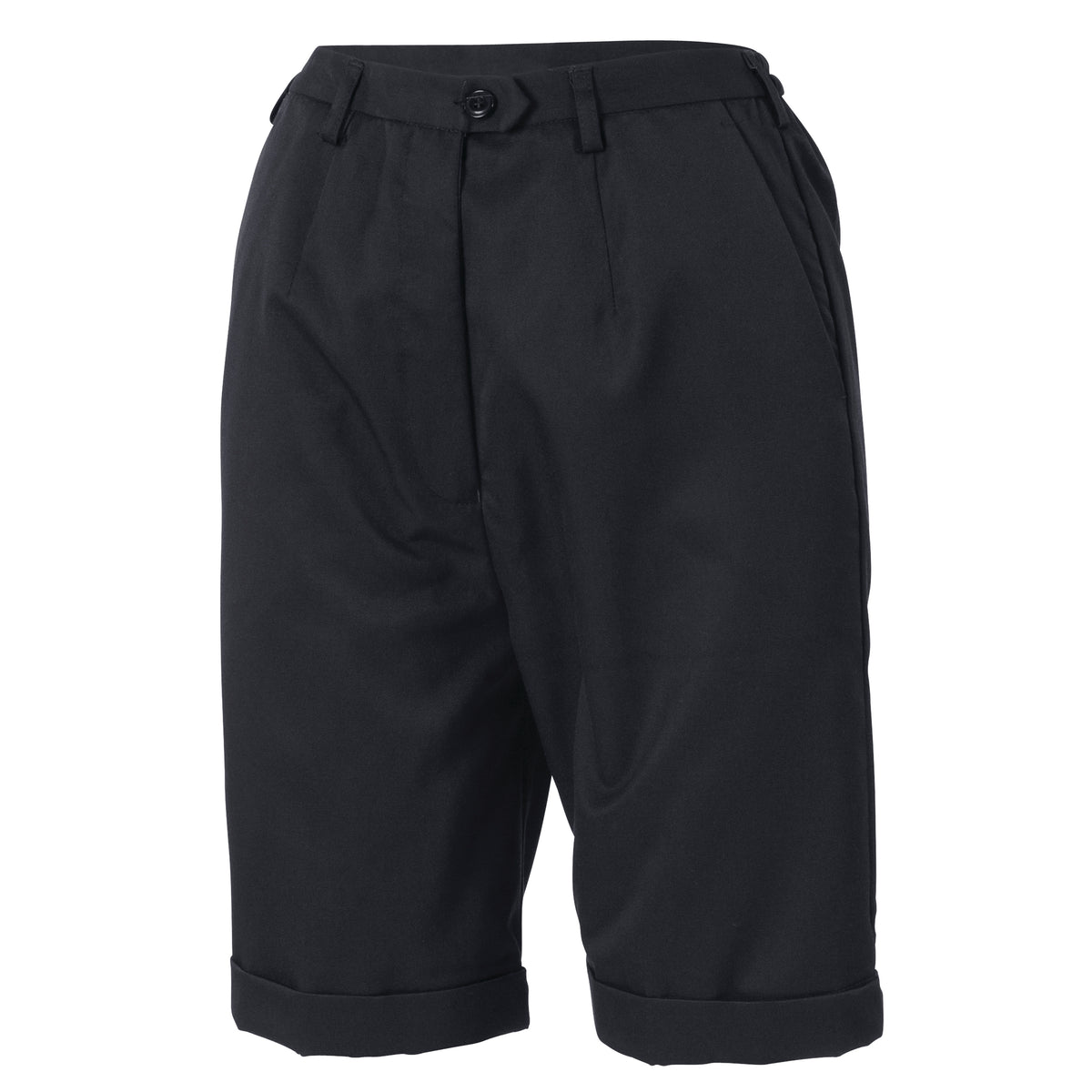 Ladies P/V Flat Front Shorts — DNC Workwear colour image