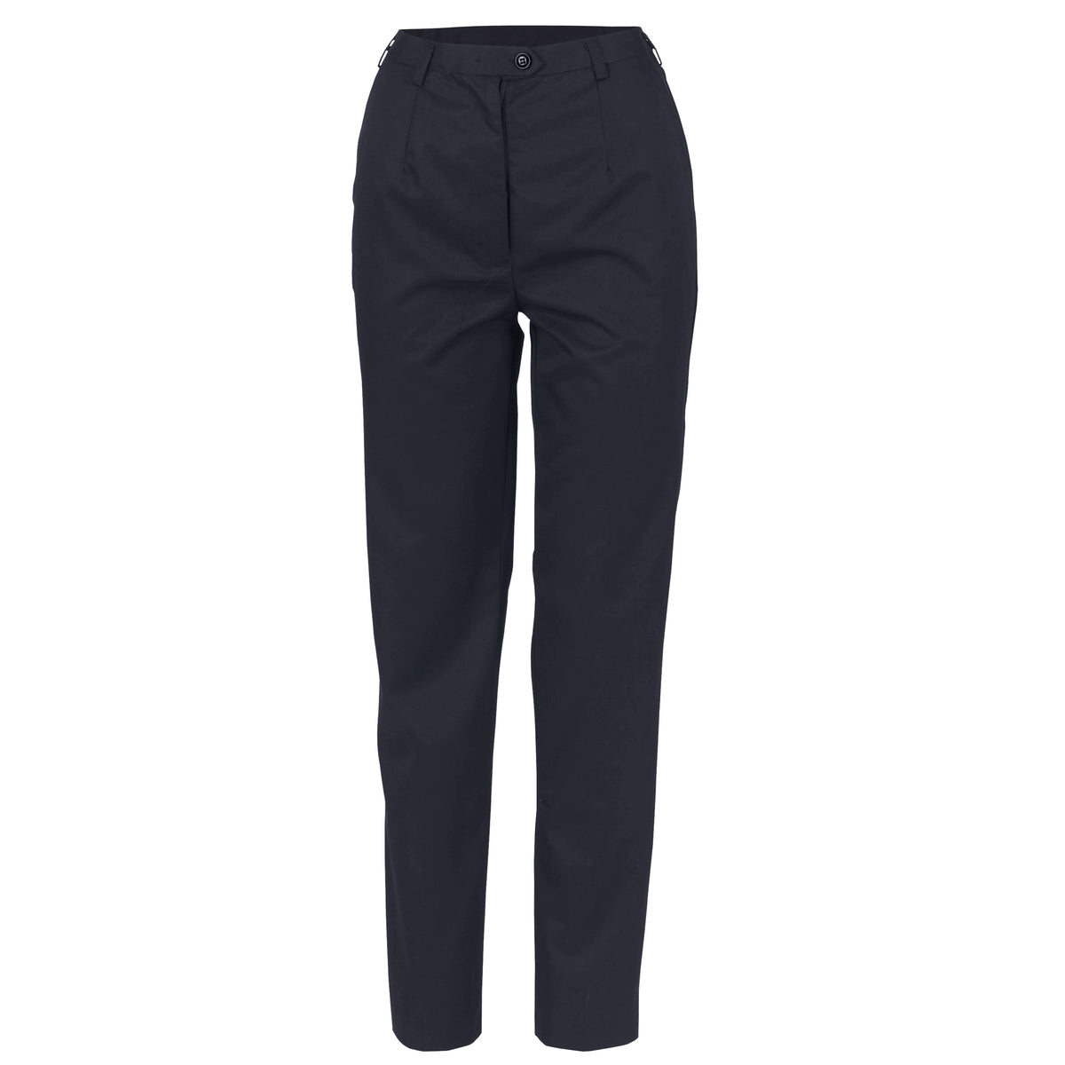 Ladies P/V Flat Front Pants — DNC Workwear colour image