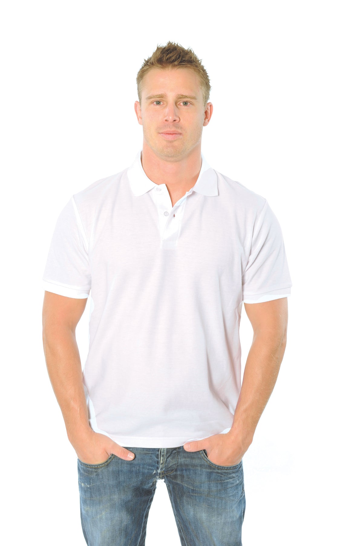 Mens Cotton Rich New York Polo — DNC Workwear colour image