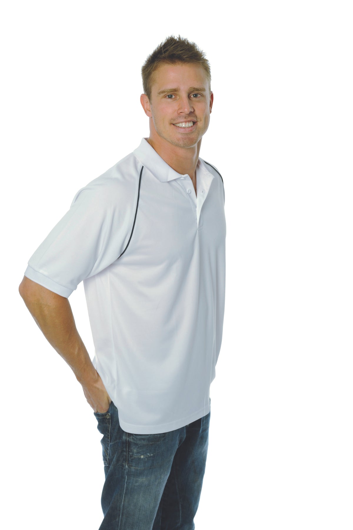 Mens Cool Breathe Rome Polo — DNC Workwear colour image