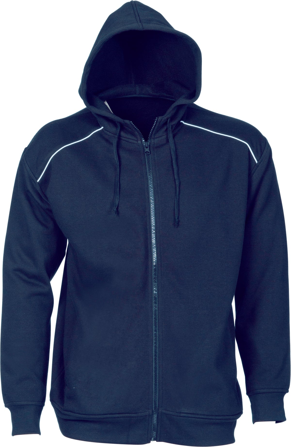 Mens Contast Piping Fleecy Hoodie — DNC Workwear colour image