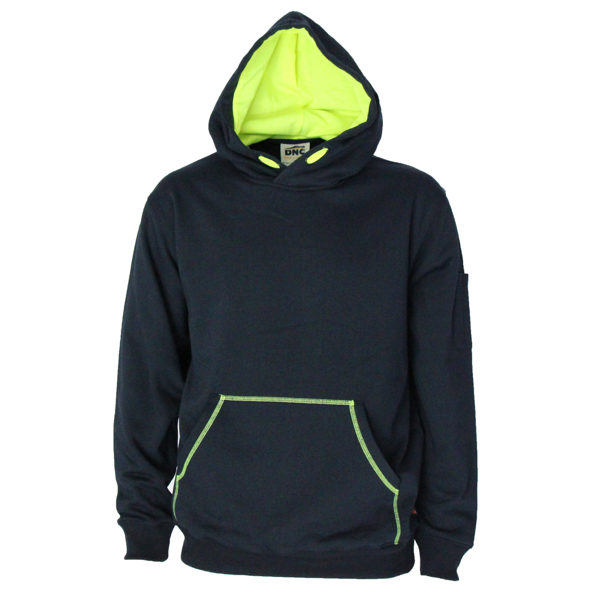 Kangaroo pocket super brushed fleece hoodie — DNC Workwear colour image