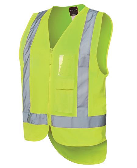 JB's Hi Vis Zip Drop Tail H Pattern (D+N) Vest