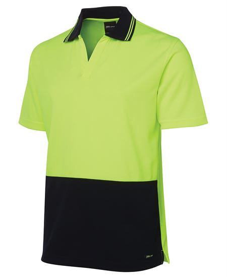 JB's Hi Vis S/S Non Button Polo