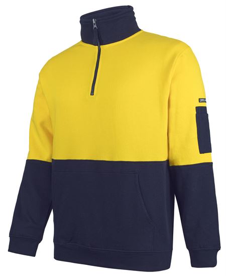 JB's Hi Vis 310 Cotton 1/2 Zip Fleece