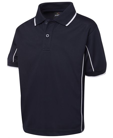 Podium Kids S/S Piping Polo