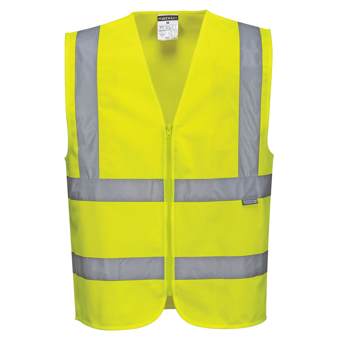 C375 Hi-Vis Zipped Band and Brace Vest