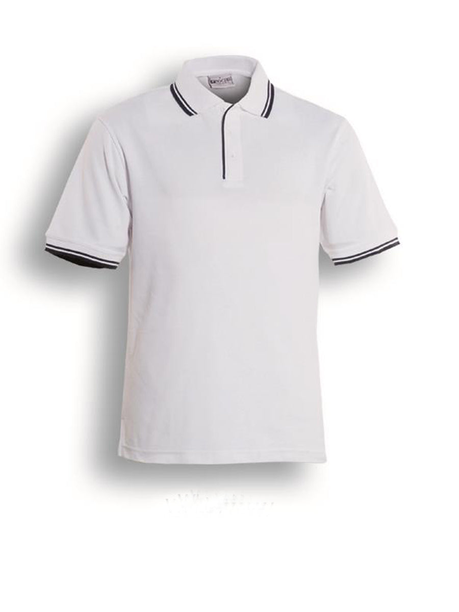 Unisex Adults Double Striped Polo (CP0422)