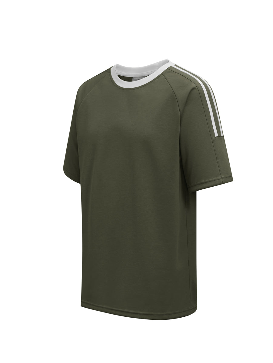 Twin Stripe Raglan Tee (CT2504)