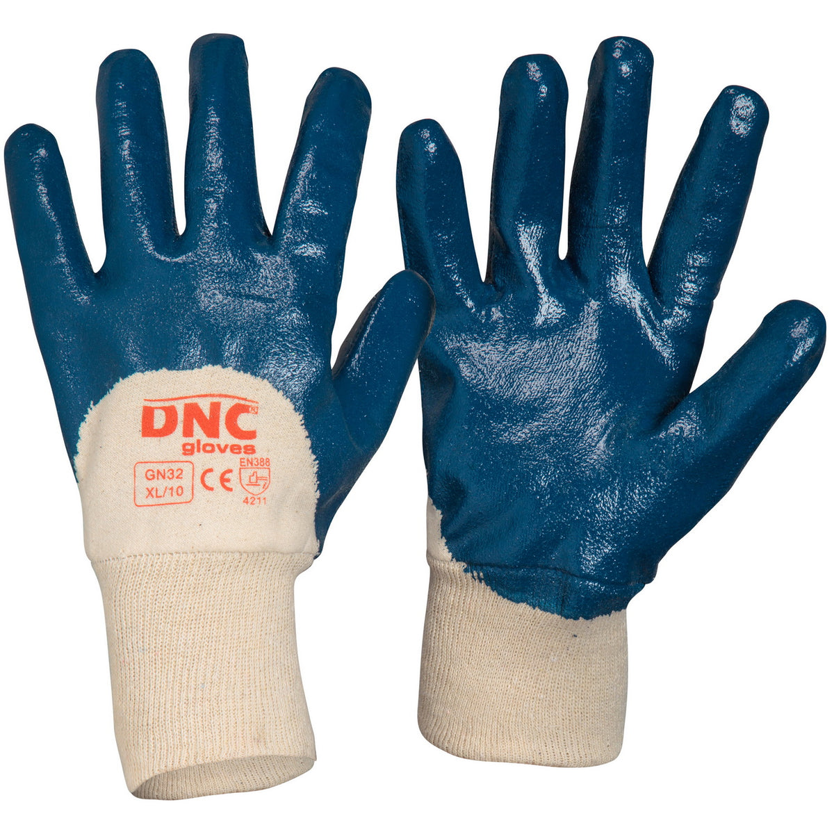 Blue Nitrile 3/4 Dip — DNC Workwear colour image