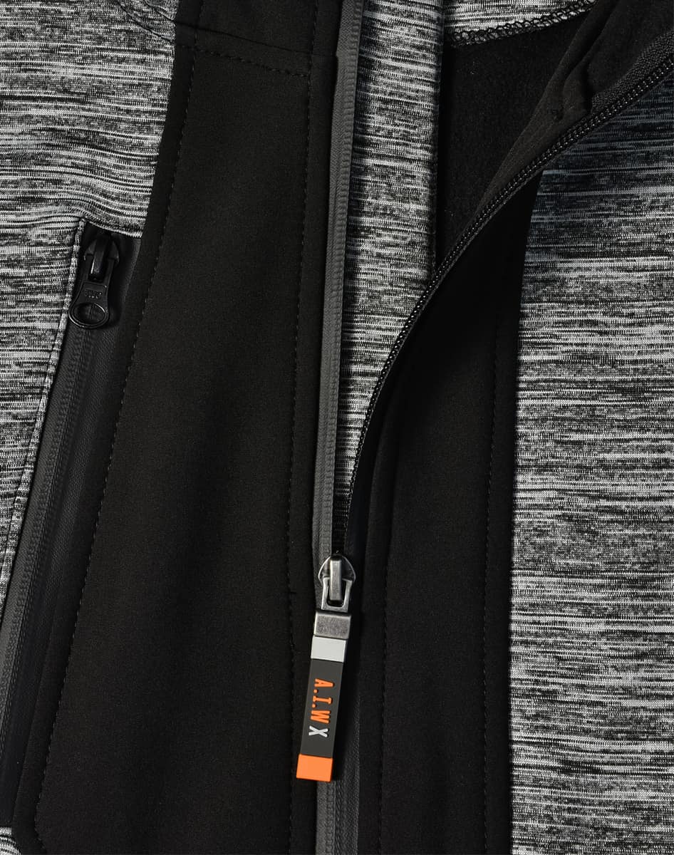 JK49 LAMINATED FUNCTIONAL KNIT HOODIE - JK49