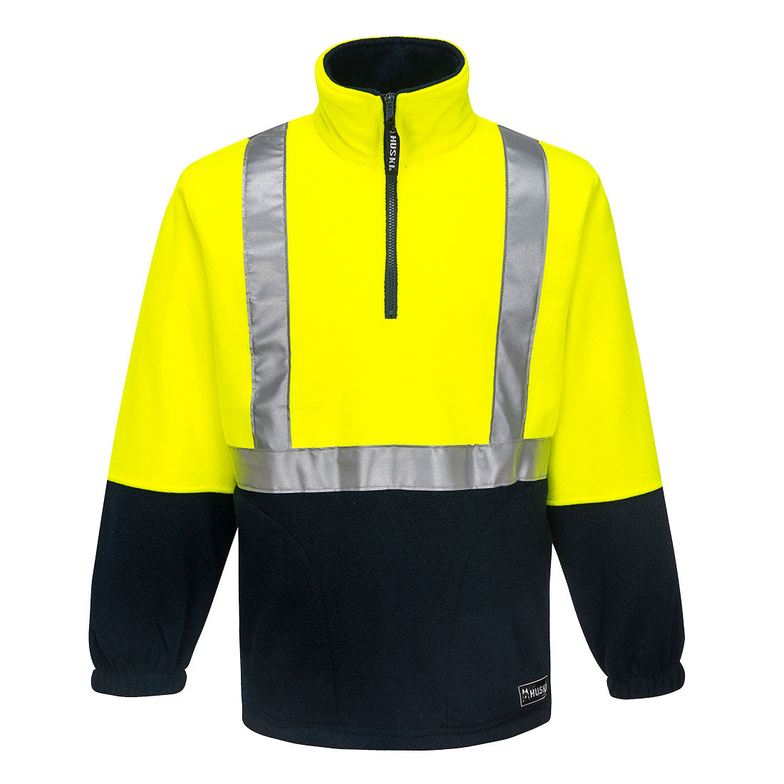 K8162 Huski Utility Hi-Vis Contrast 1/4 Zip Polar Fleece